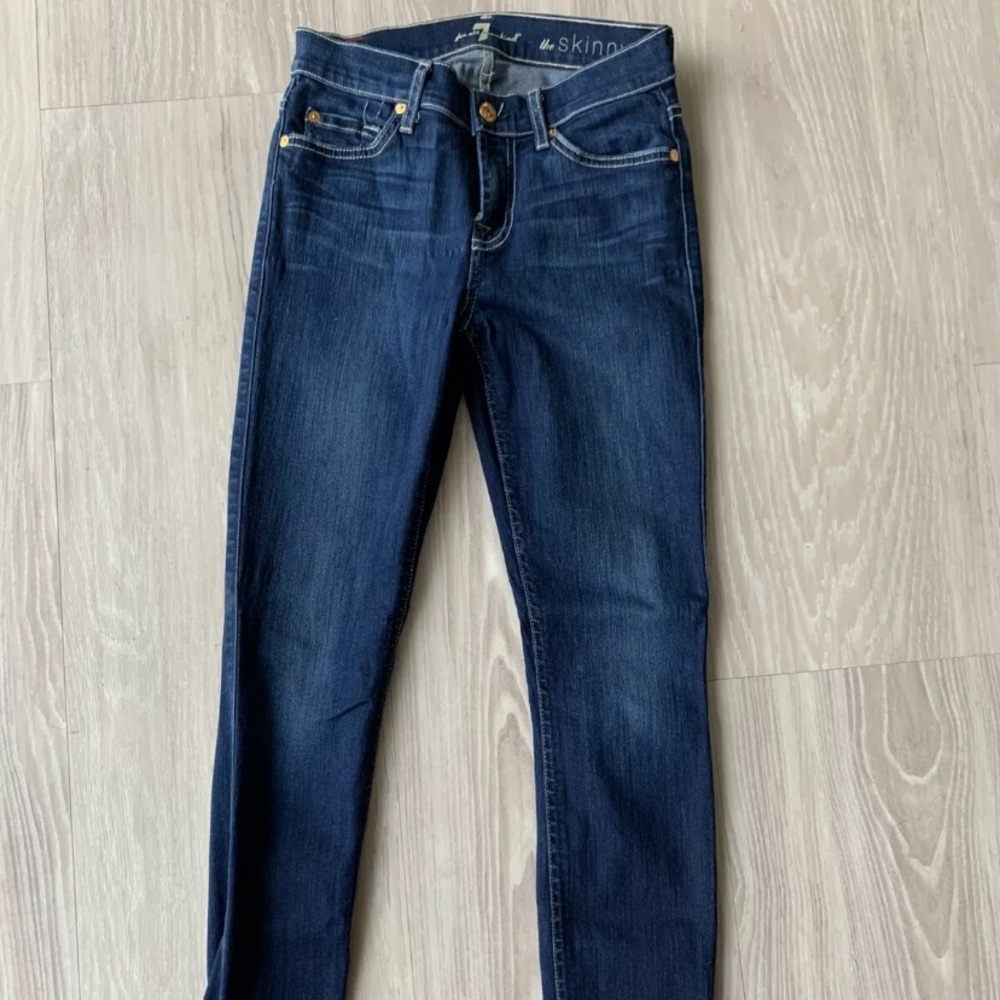 7 For All Mankind Skinny Jeans Size 25